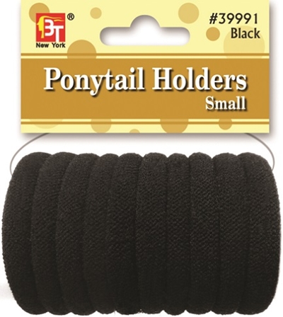 PONYTAIL HOLDERS SMALL BLACK 